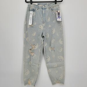 Tinseltown Distressed Yin-Yang Women Jeans